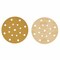 100 Grit - 6" Gold Sanding Discs - 17-Hole Pattern Hook and Loop for DA Sander - Box of 50